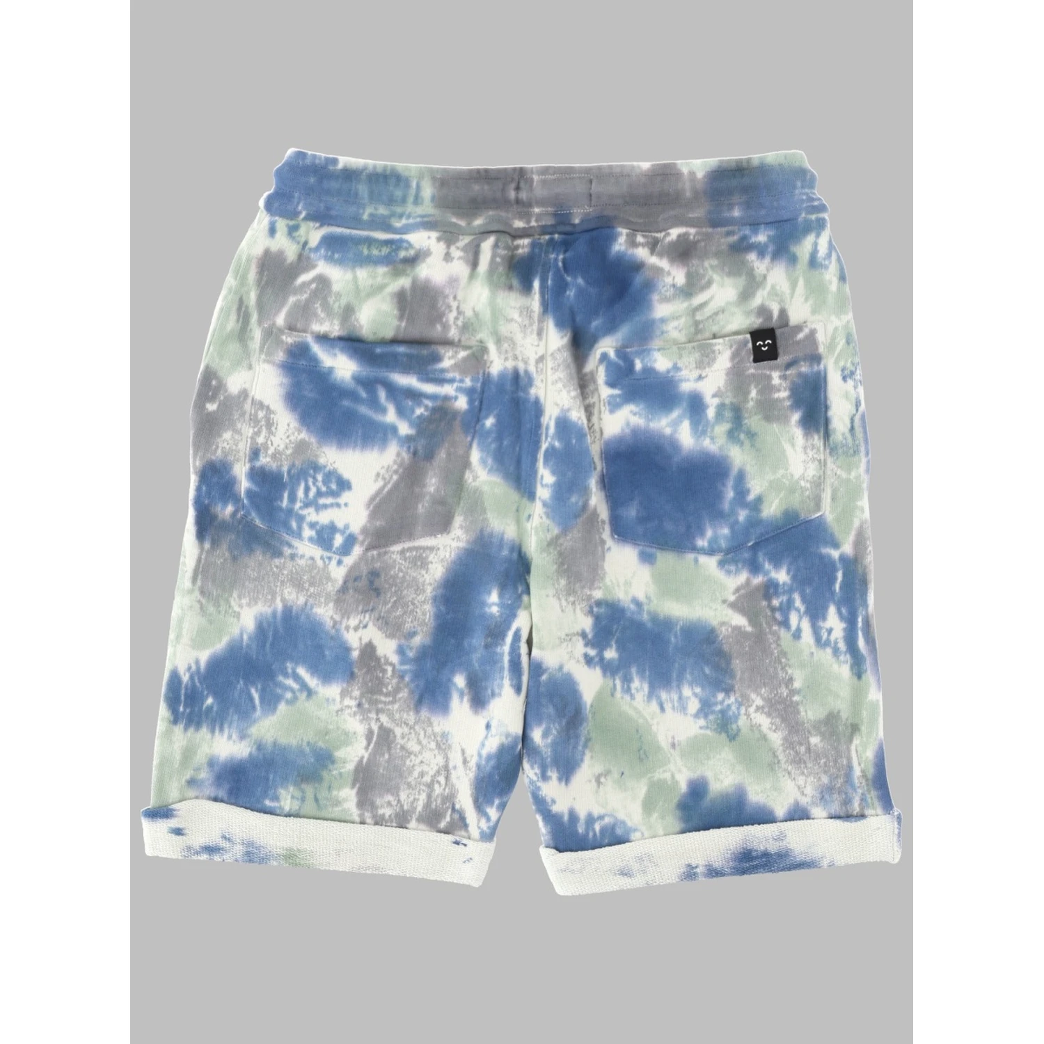 NEW GROUNDED TRUE BLUE TIE & DYE - BERMUDA SHORTS
