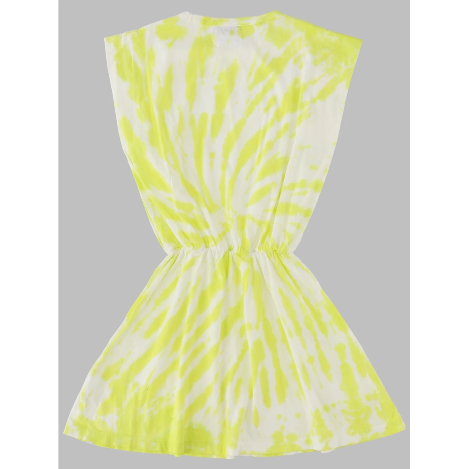 BILLIE FLUO LIME TIE & DYE - SLEEVELESS DRESS