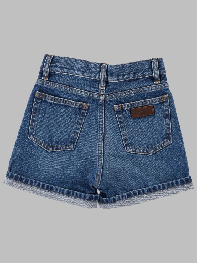 CHERRYL MEDIUM BLUE - HIGH WAIST 5-POCKET SHORTS alternative