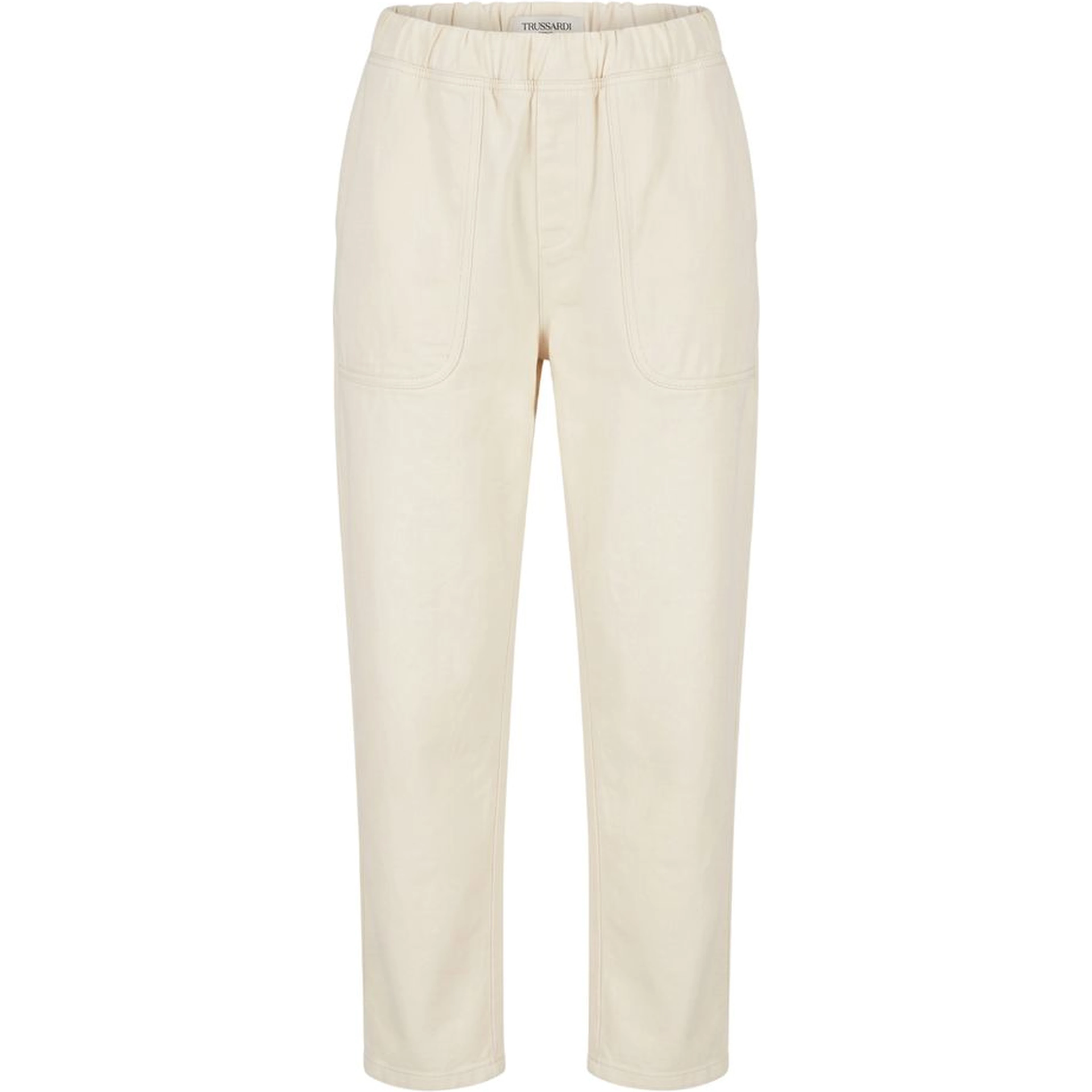 Beige Cotton Men Pants