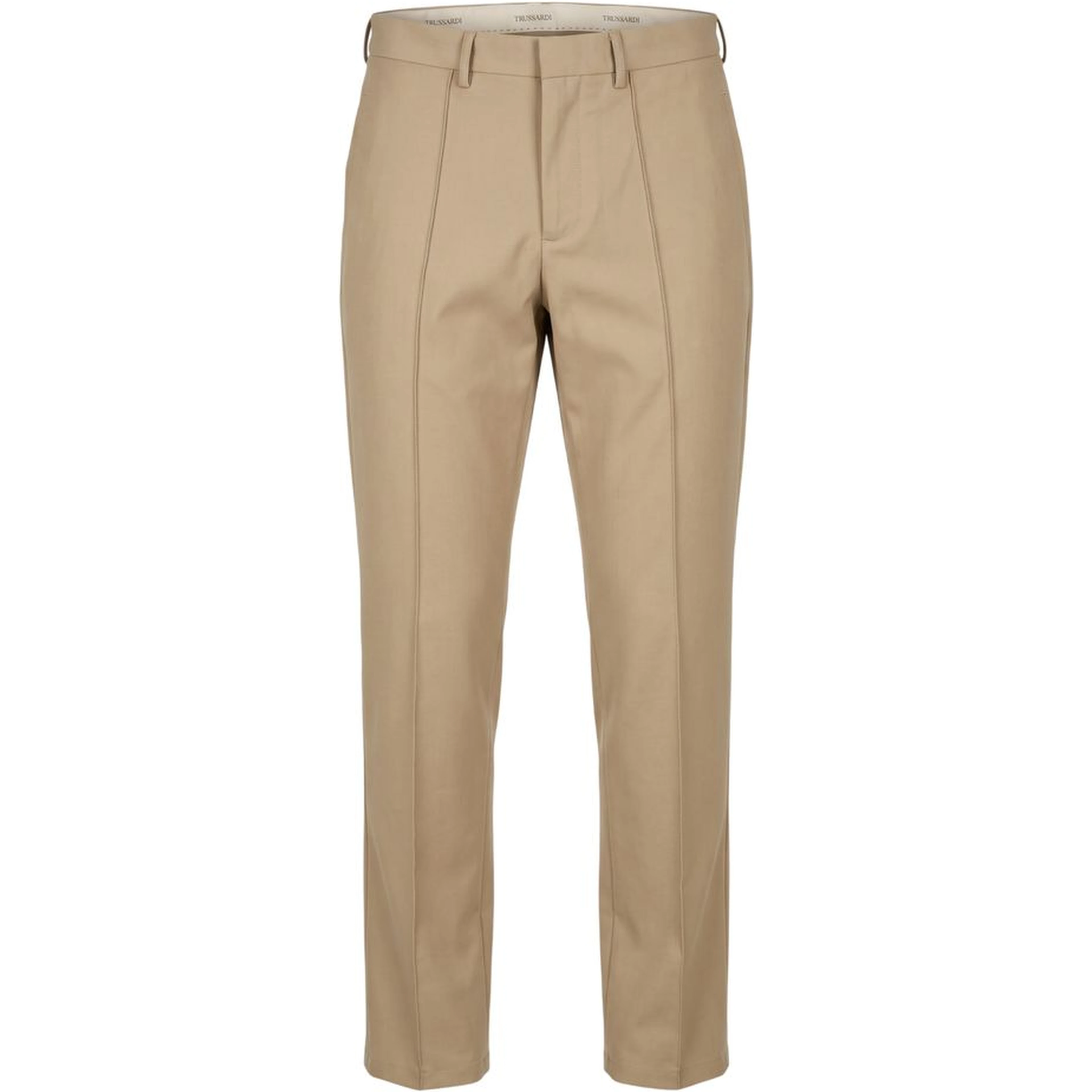 Beige Cotton Mens Pants