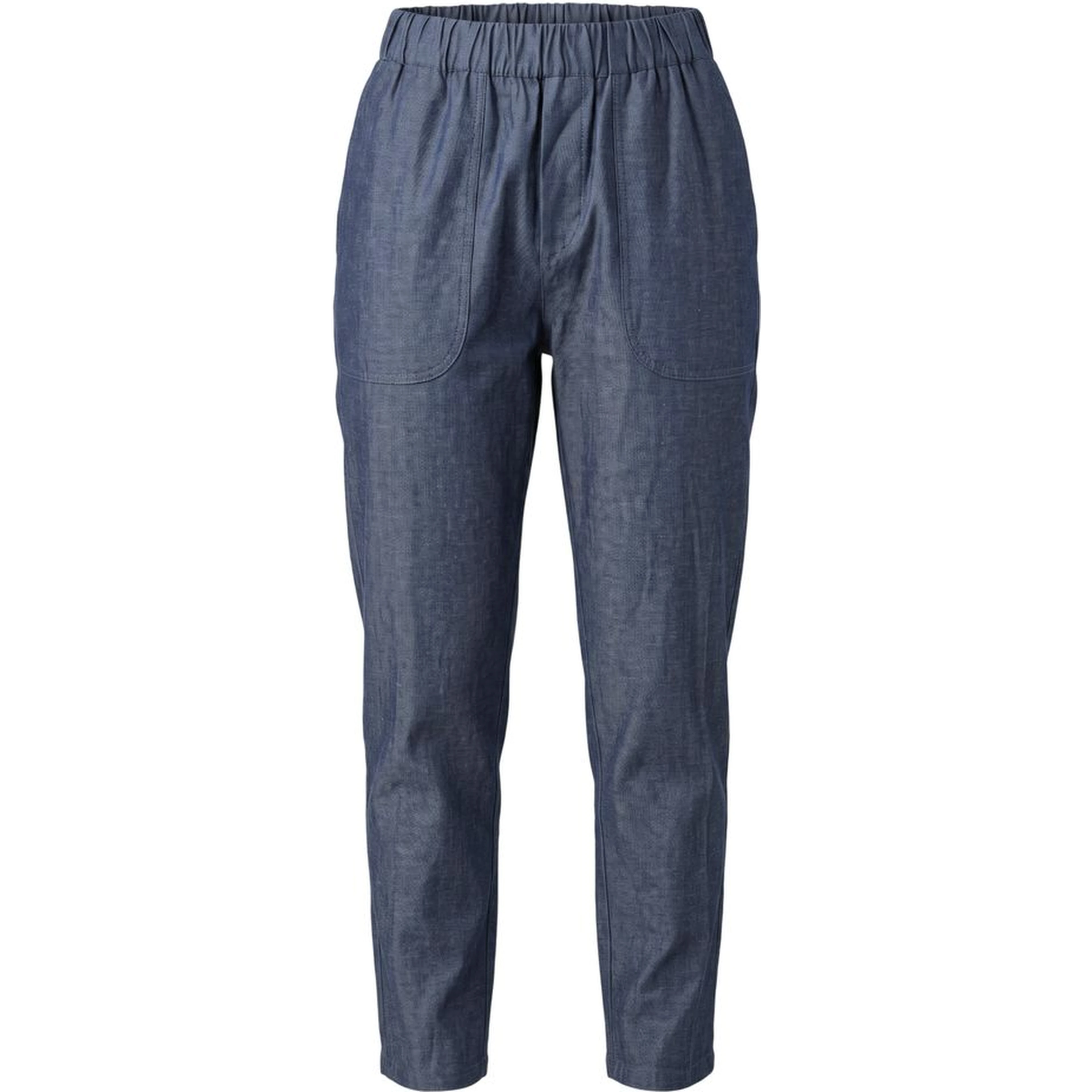 Blue Cotton Men Pant