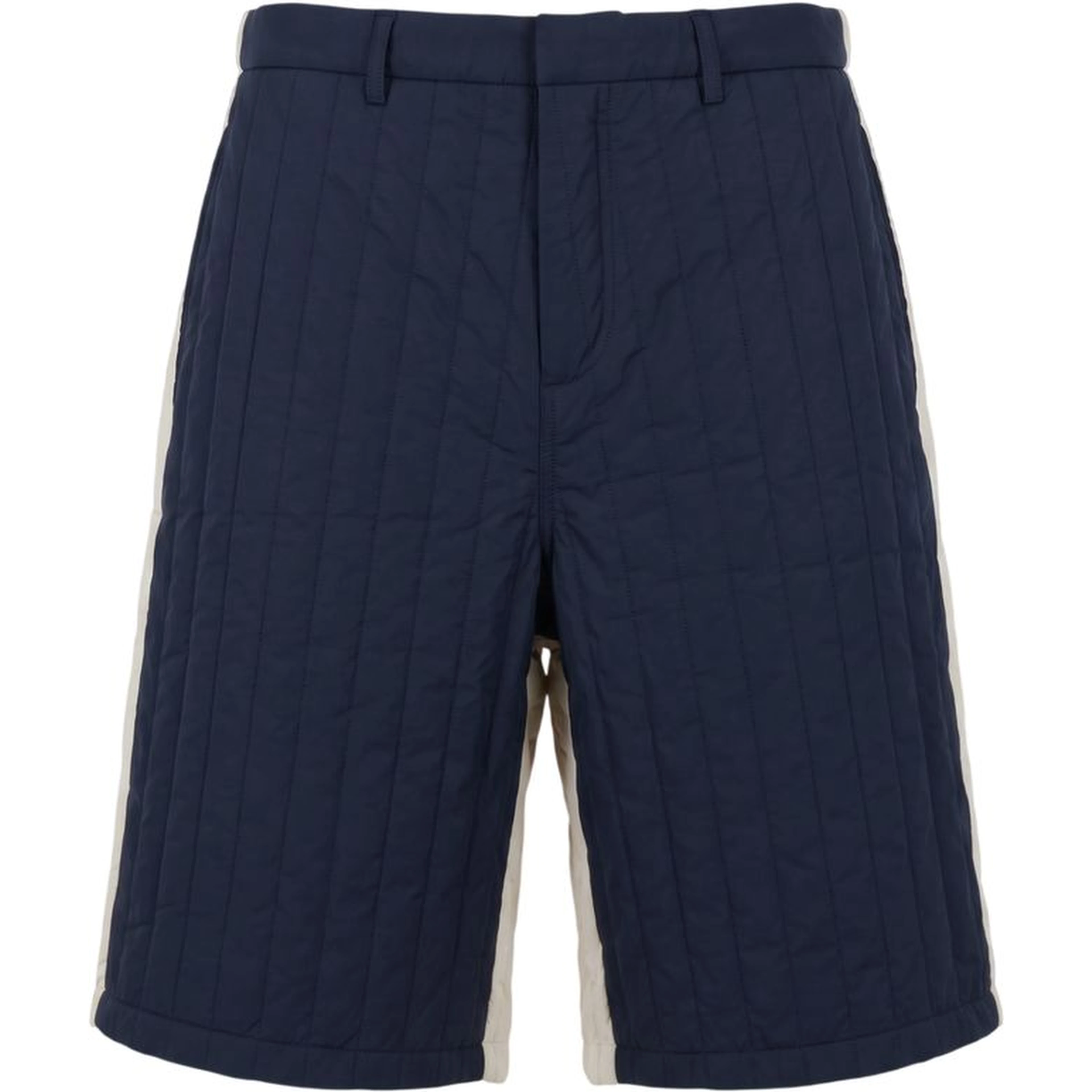 Blue Polyester Men's Short