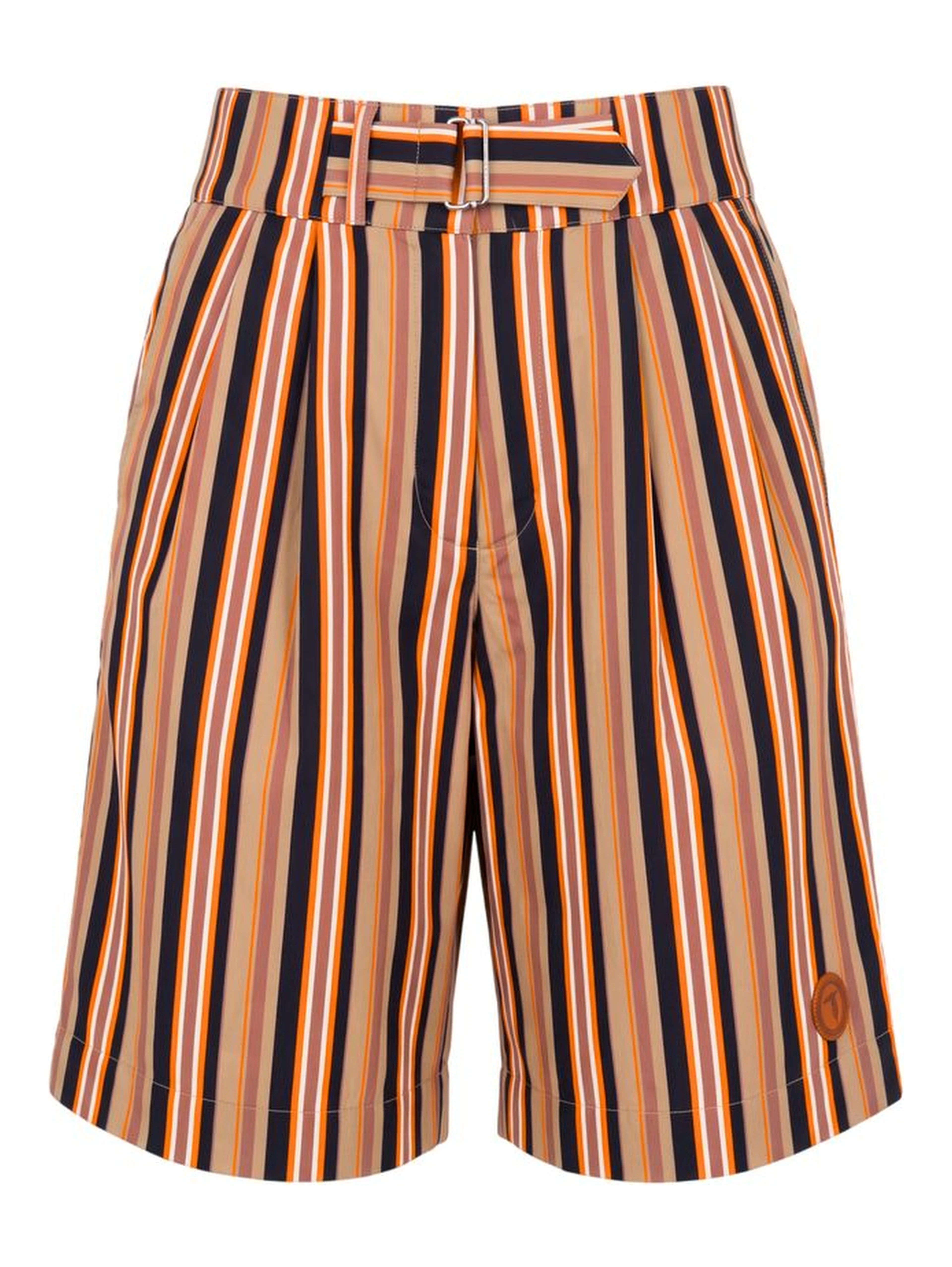 Beige Cotton Men's Shorts
