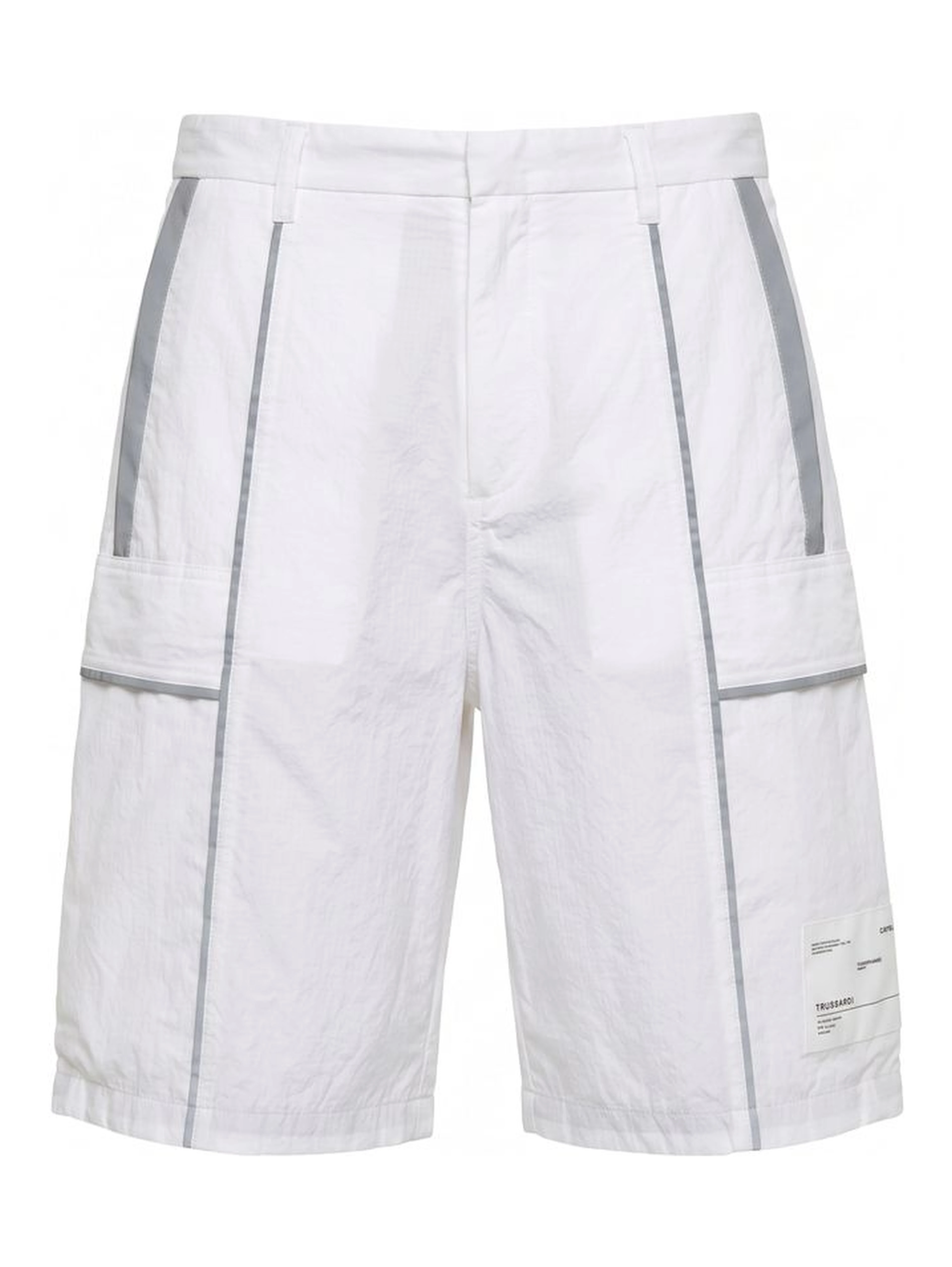 White Polyamide Men Shorts