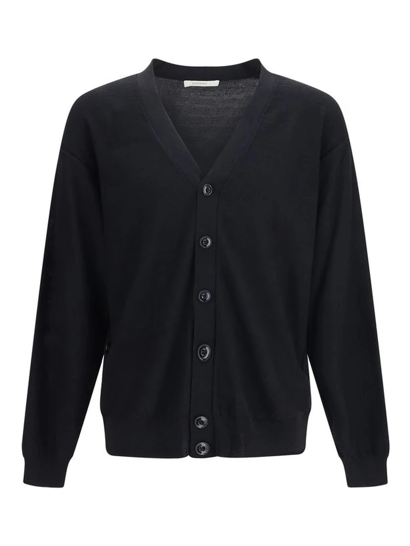 Black Wool Oves Aries Cardigan