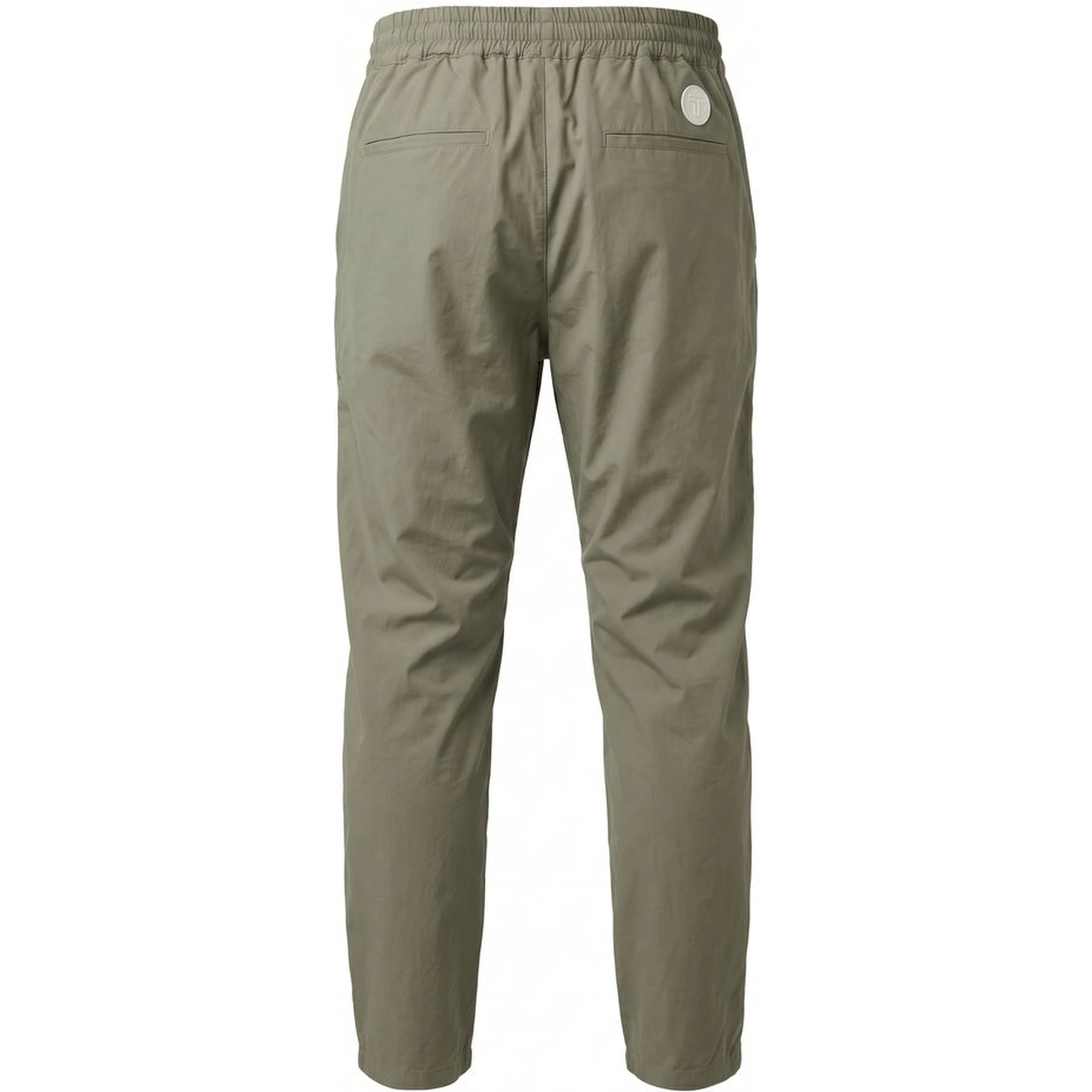 Green Cotton Blend Men's Pants