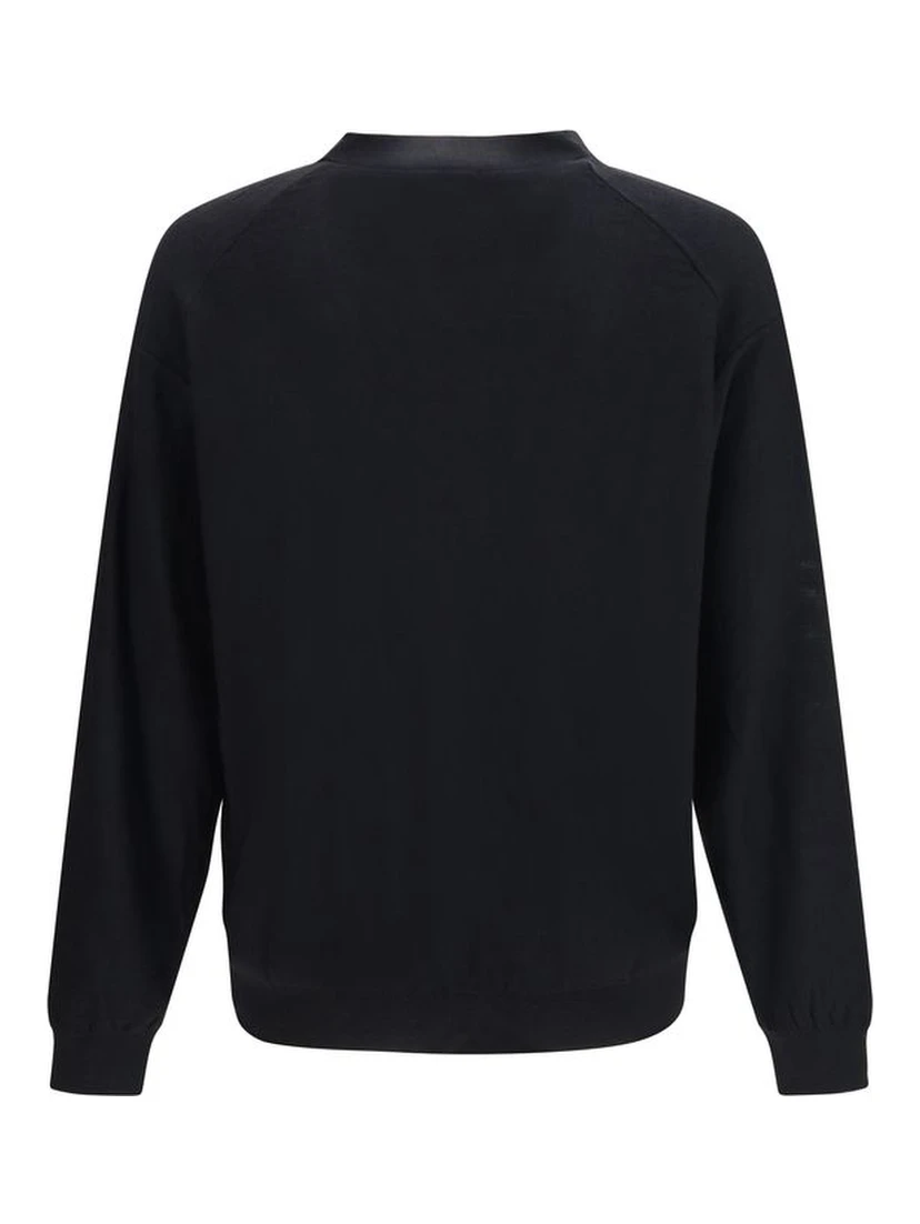 Black Wool Oves Aries Cardigan