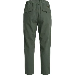 Green Cotton Men Pant