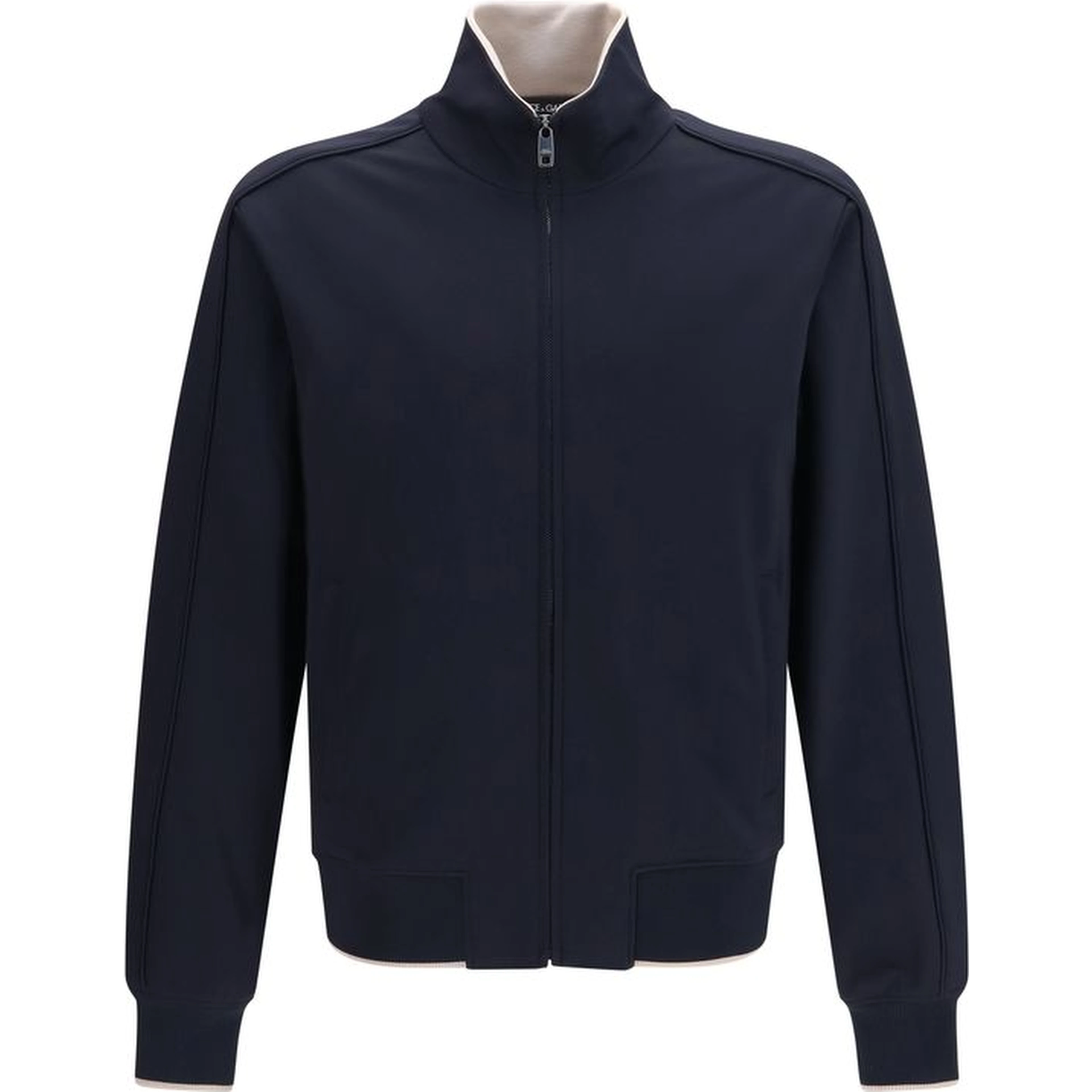 Blue Polyamide Full-Length Jacket