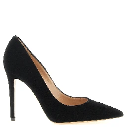 Black Textile High Heel Pumps