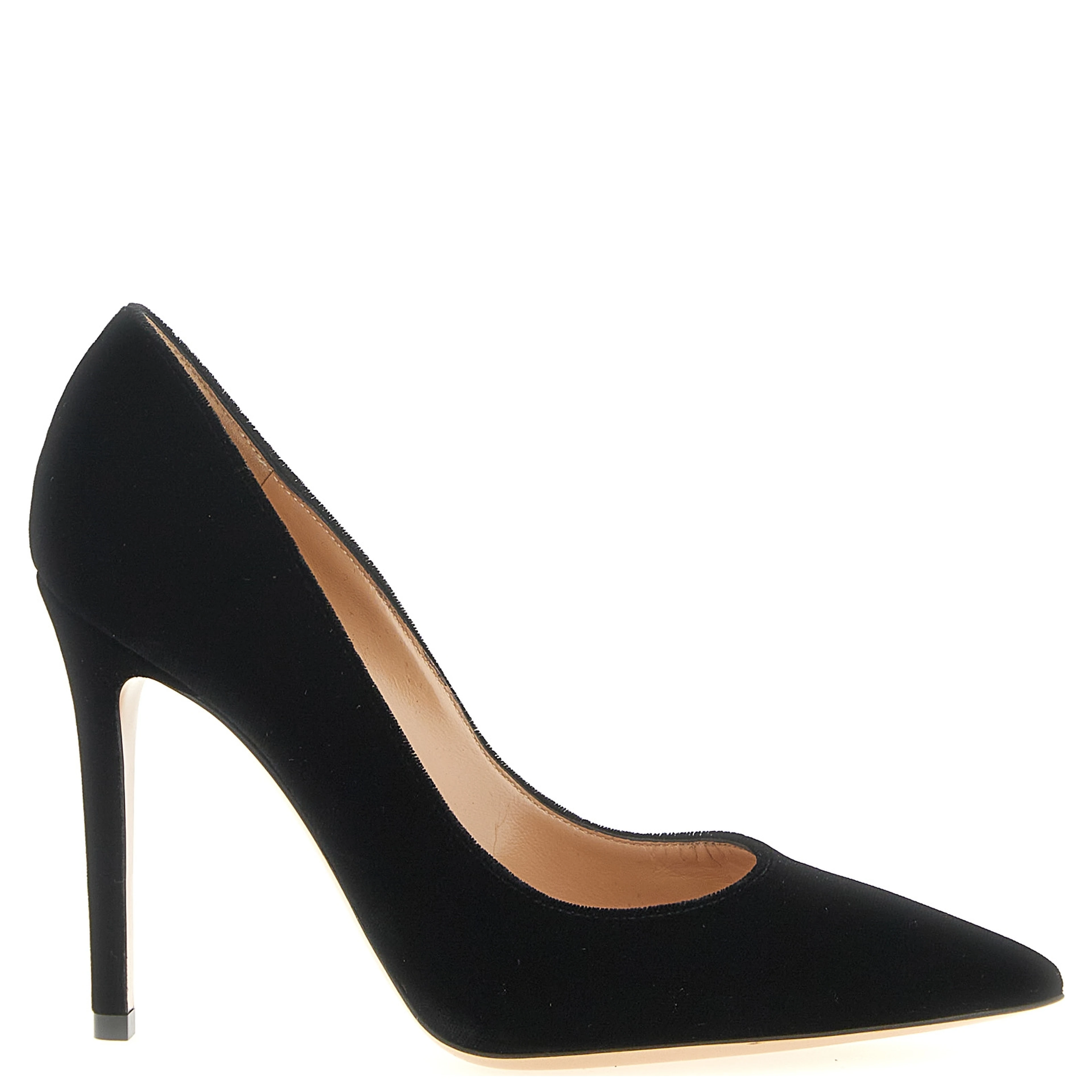 Black Textile High Heel Pumps