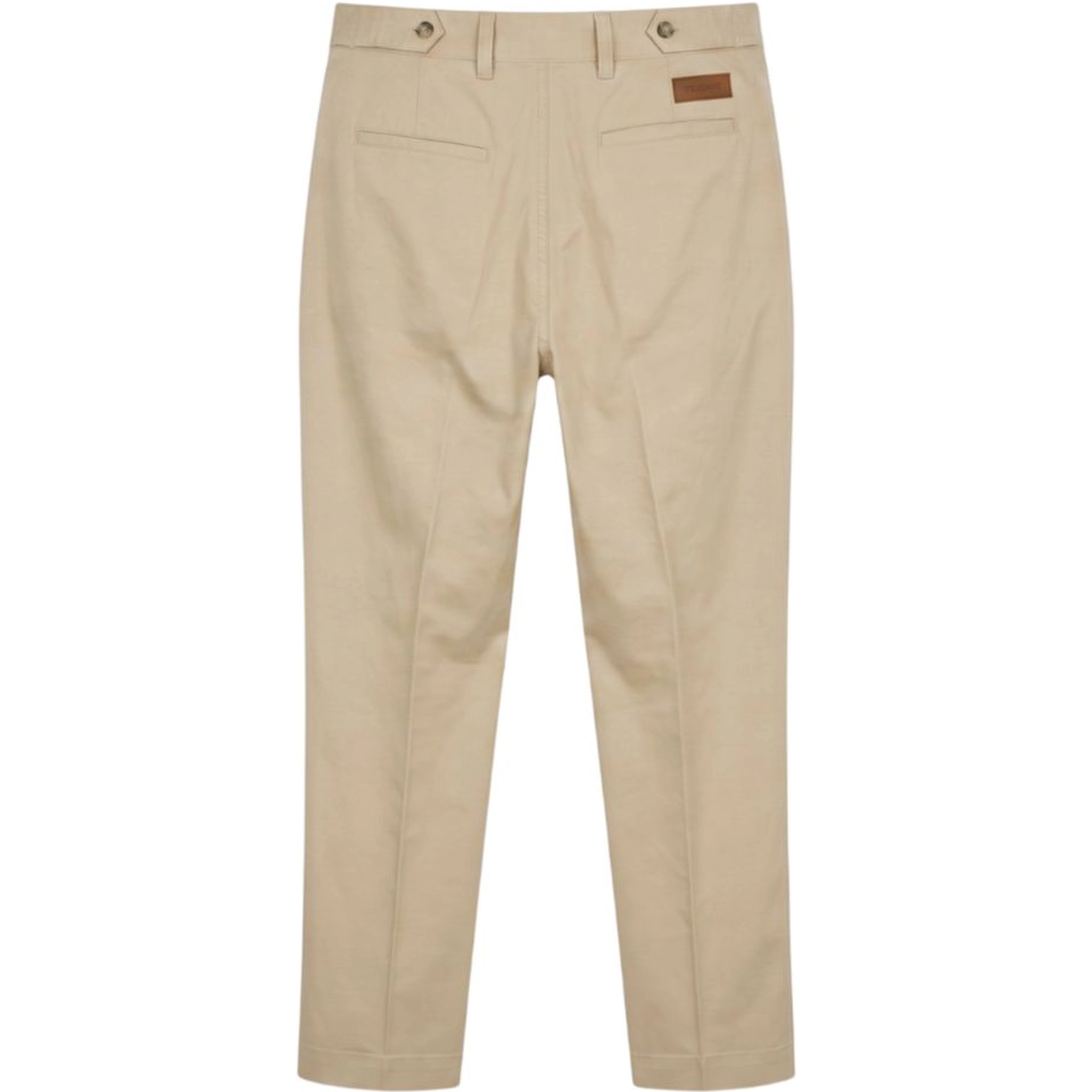Beige Cotton Mens Pants