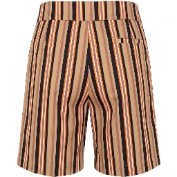 Beige Cotton Men's Shorts