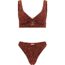 Brown Polyamide Bikini