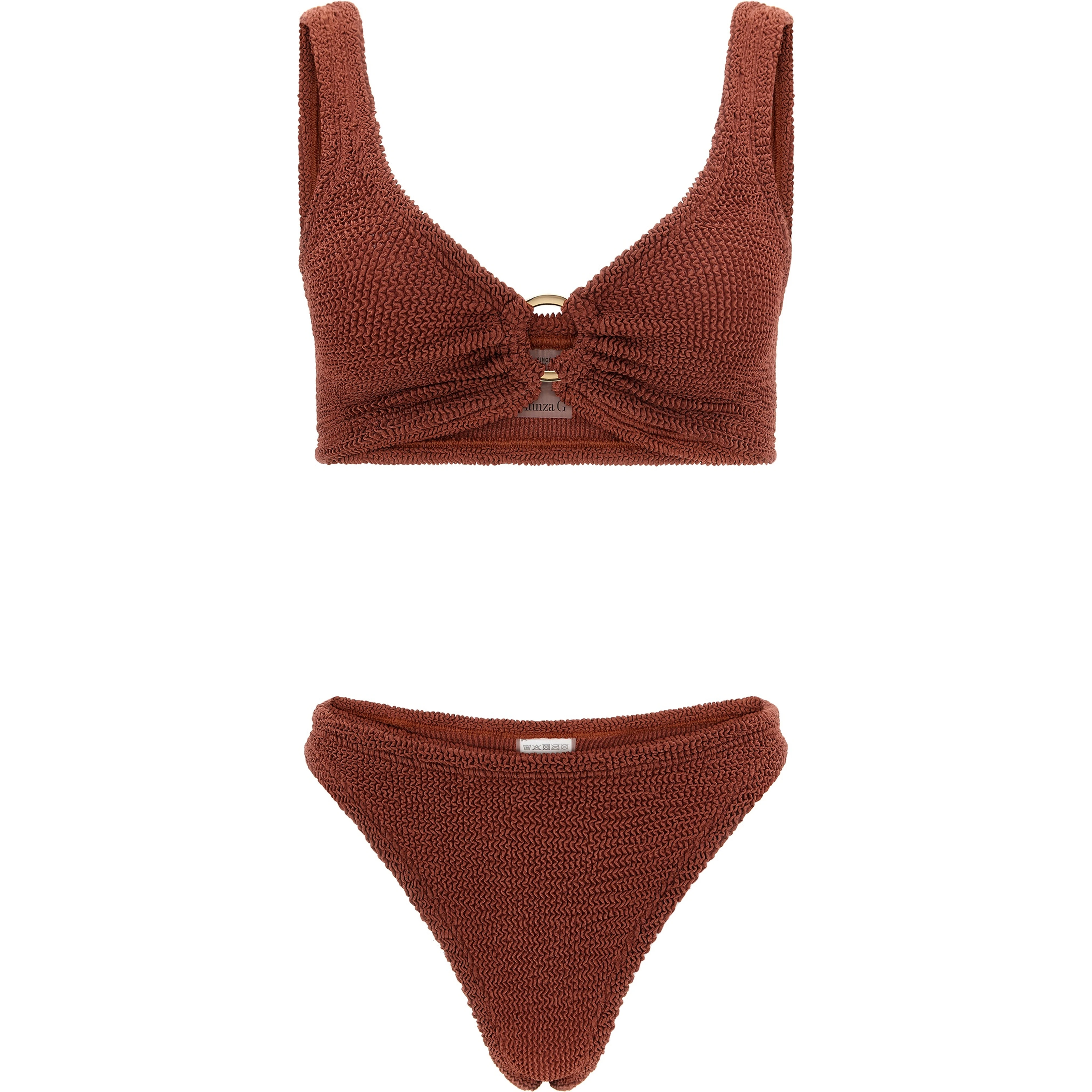 Brown Polyamide Bikini