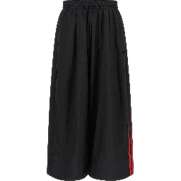 Black Polyamide Athletic Pants