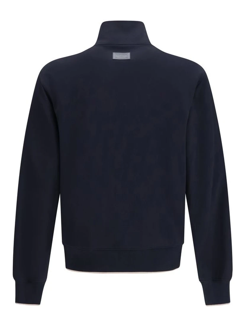Blue Polyamide Full-Length Jacket