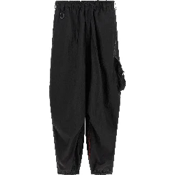Black Polyamide Cargo Pants