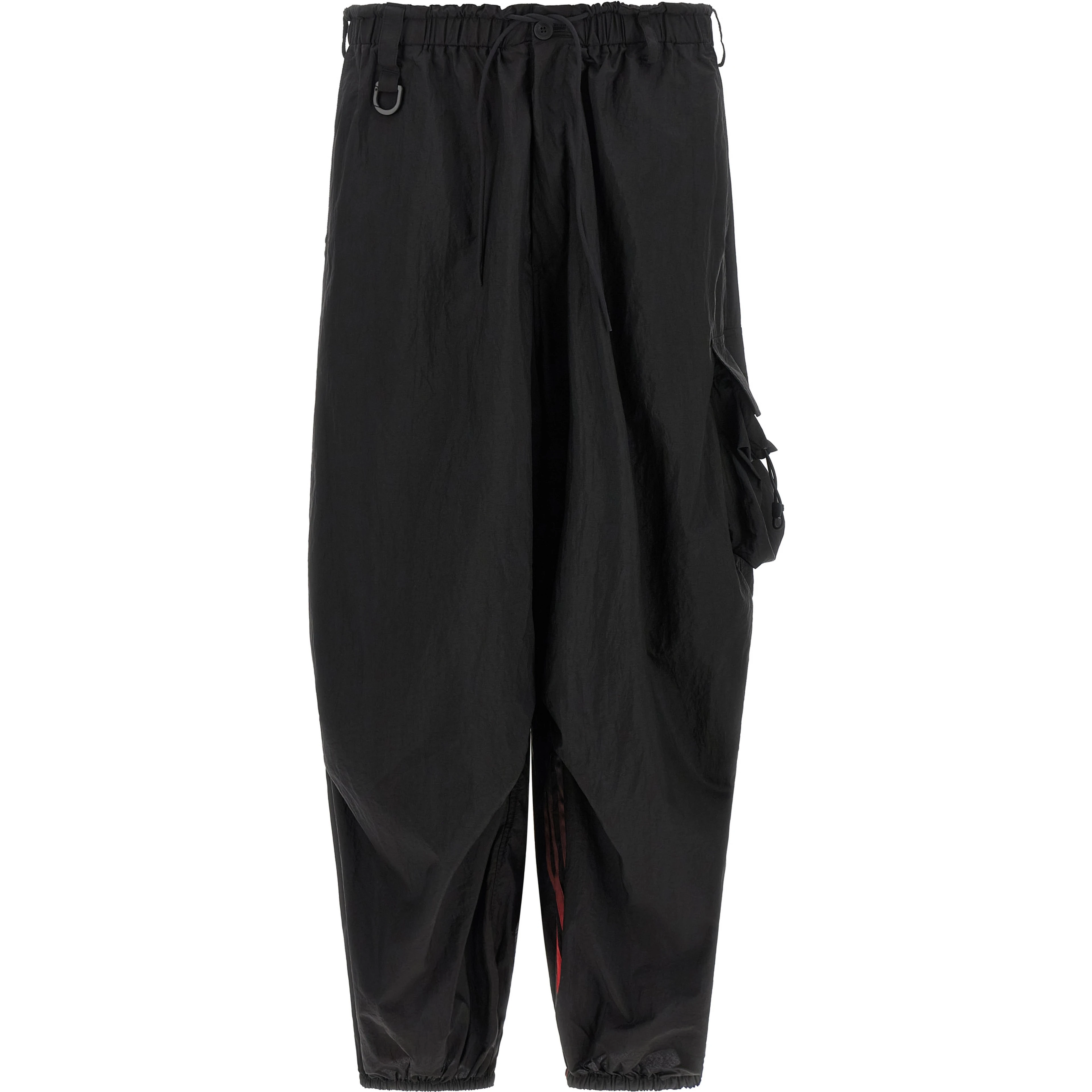 Black Polyamide Cargo Pants