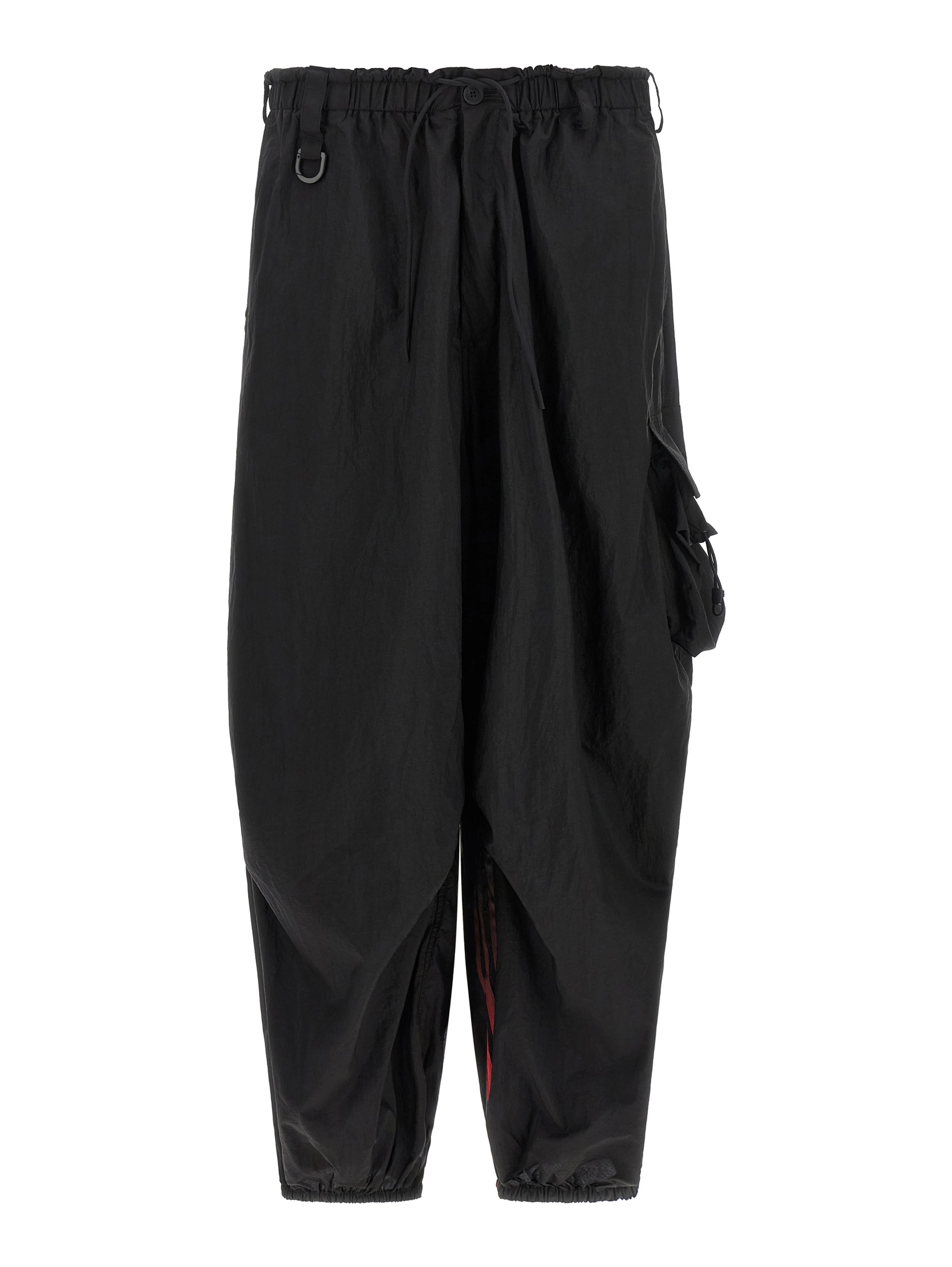 Black Polyamide Cargo Pants