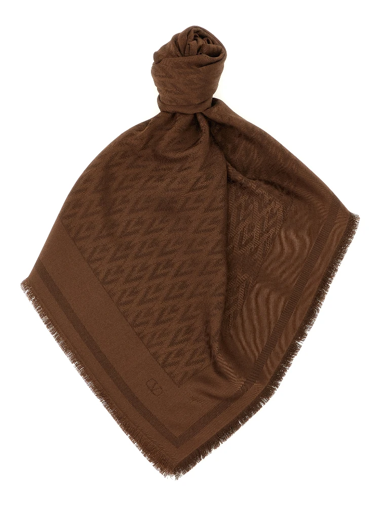 Brown Silk Scarf