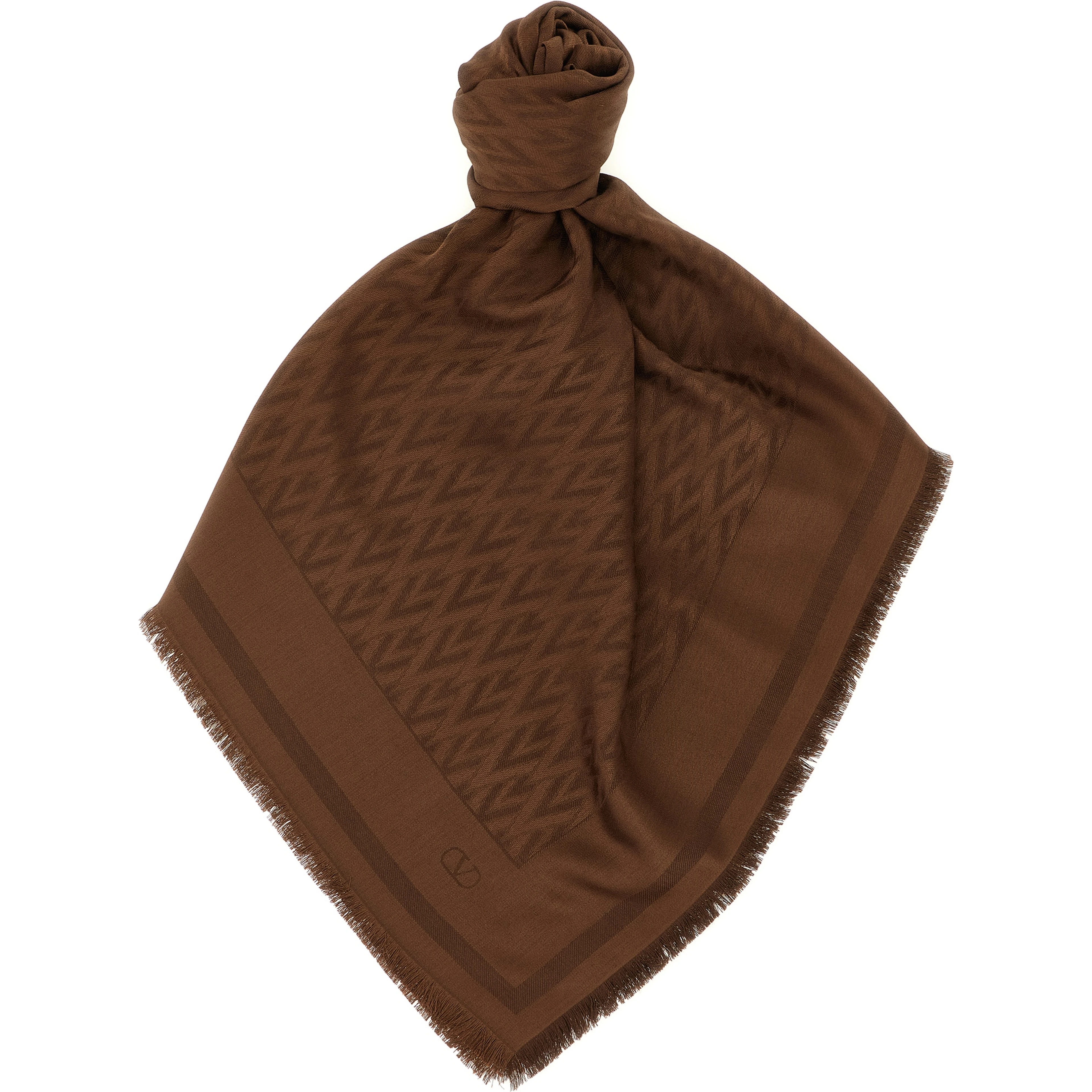 Brown Silk Scarf