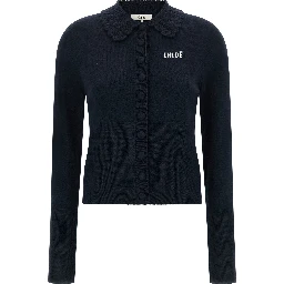 Blue Wool Cardigan