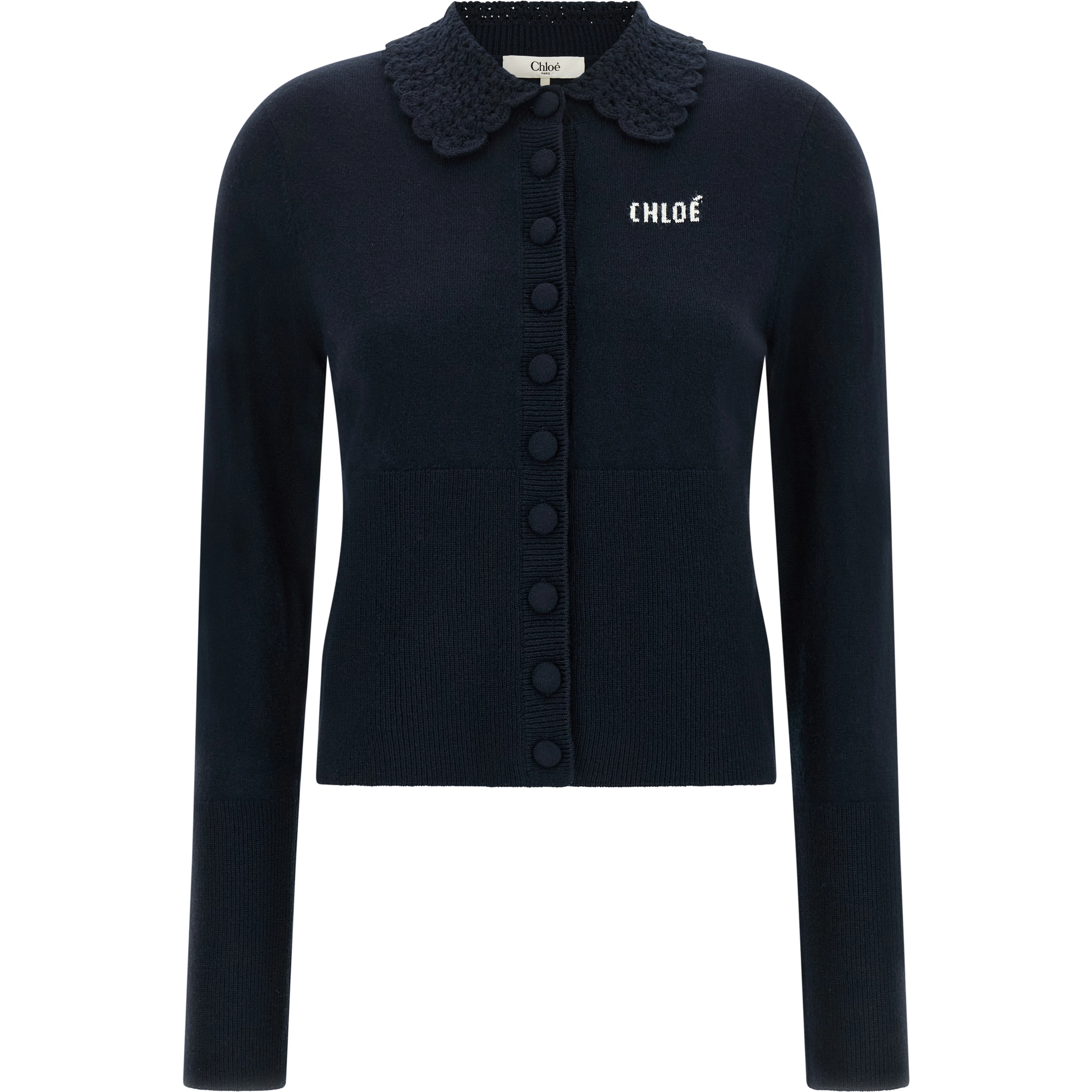 Blue Wool Cardigan