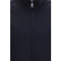 Blue Polyamide Full-Length Jacket