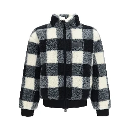 Gray Polyester Full-Length Jacket