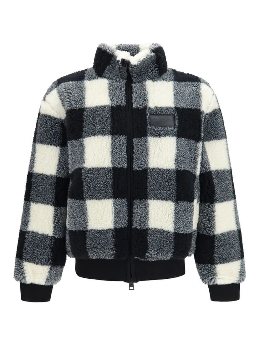 Gray Polyester Full-Length Jacket
