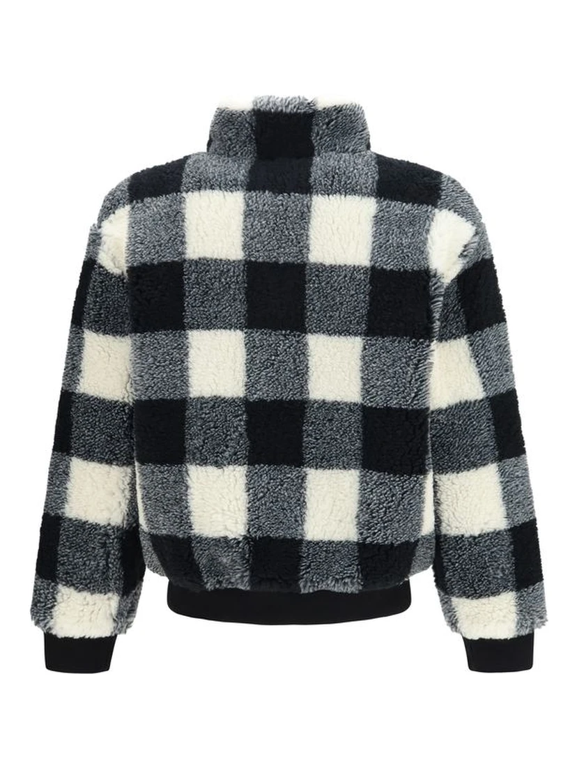 Gray Polyester Full-Length Jacket