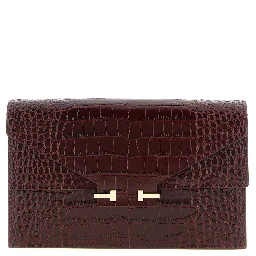Bordeaux Calfskin Clutch Bag