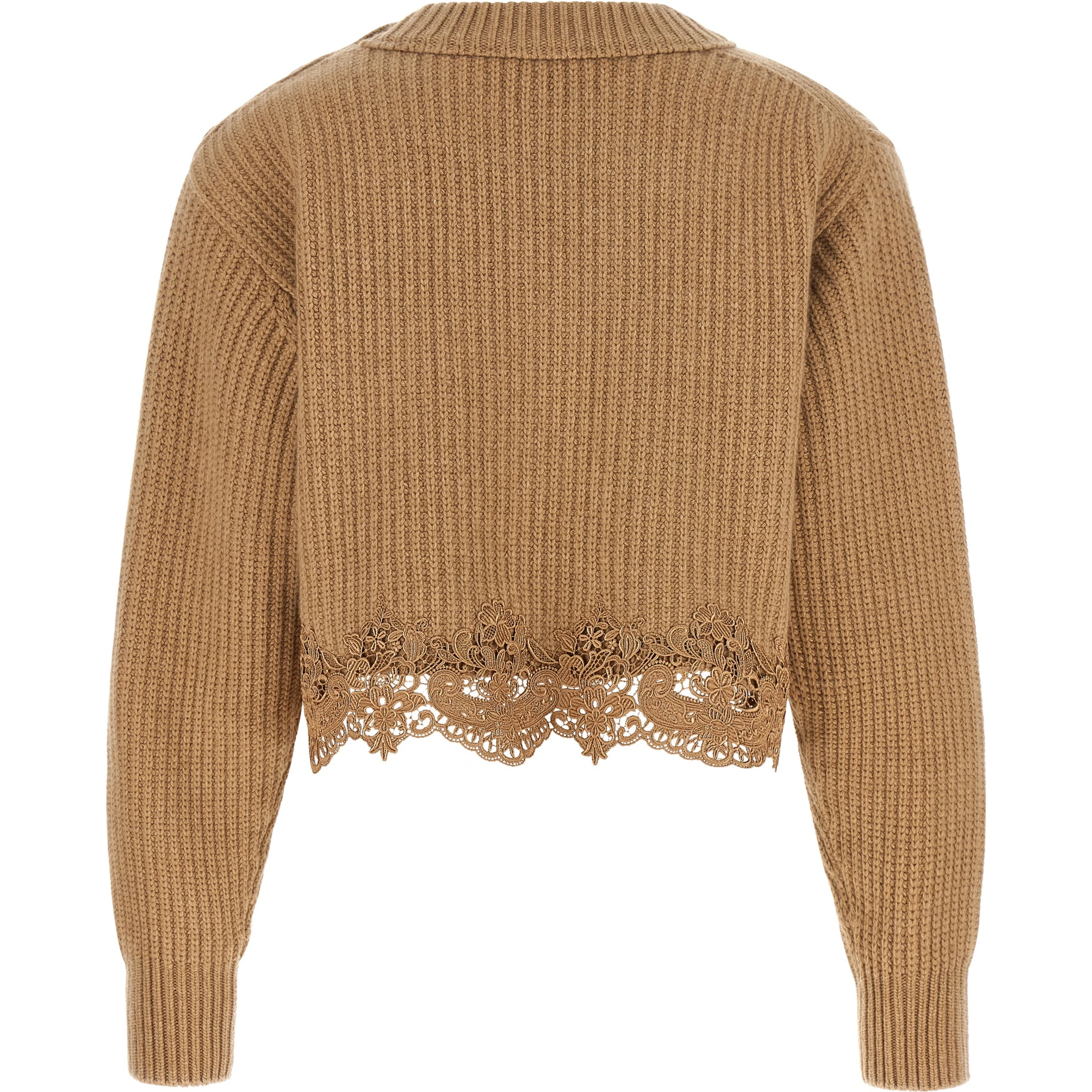 Beige Wool Cardigan