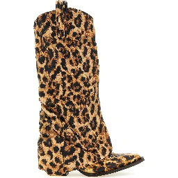 Brown Cowhide Chelsea Boots