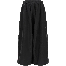 Black Polyamide Athletic Pants