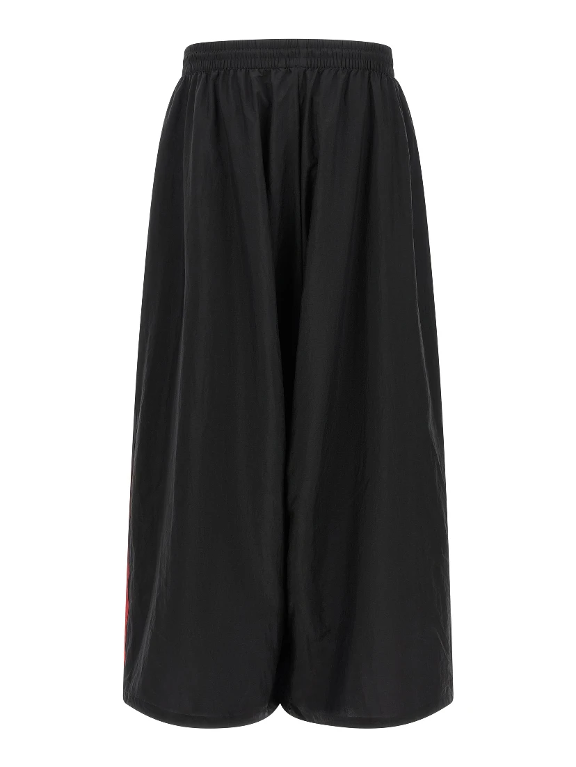 Black Polyamide Athletic Pants