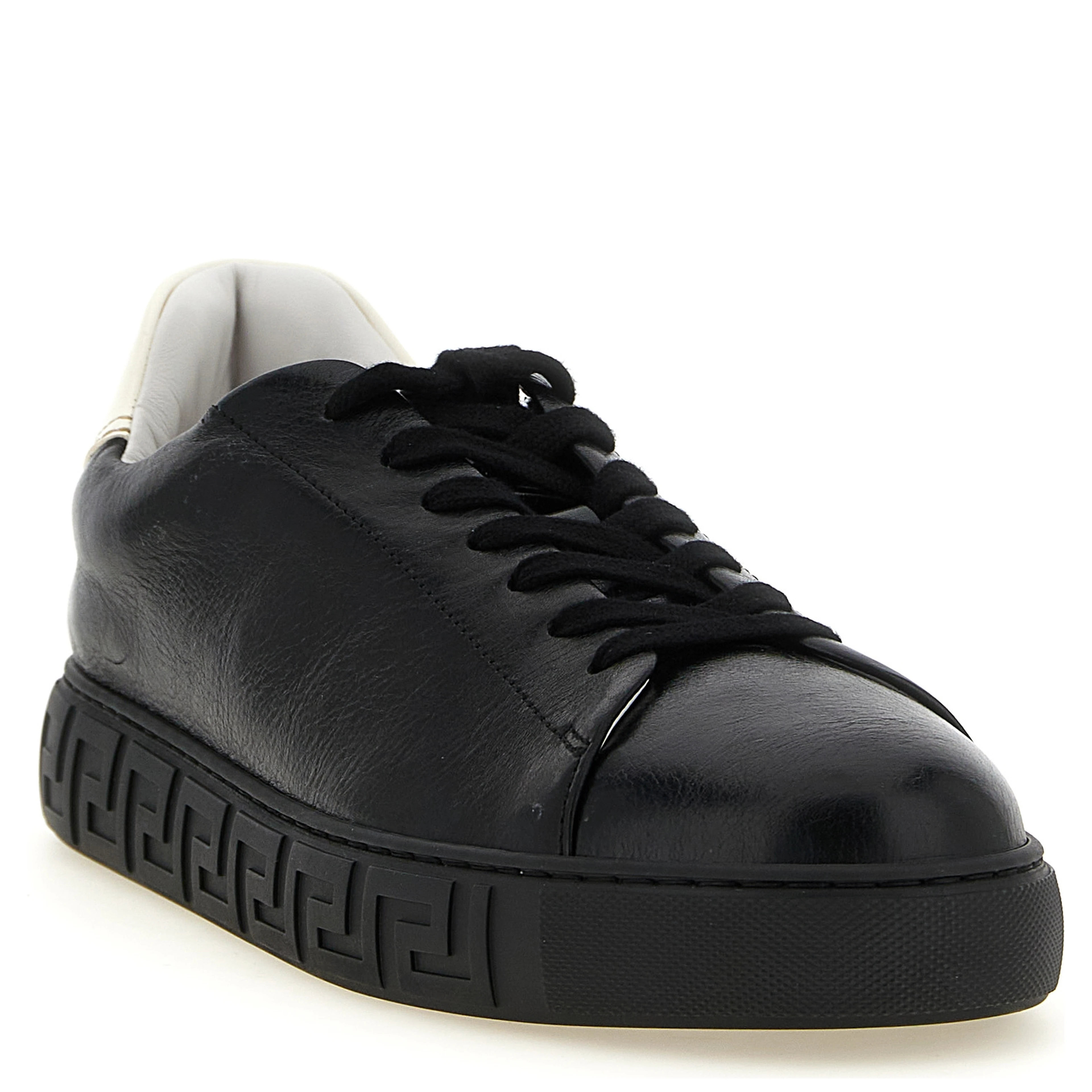 Bicolor Calfskin Low Top Sneakers