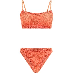Orange Polyamide Bikini