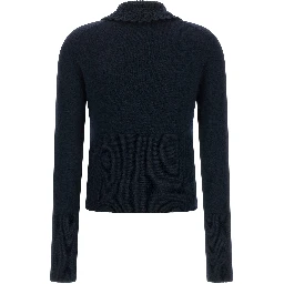 Blue Wool Cardigan