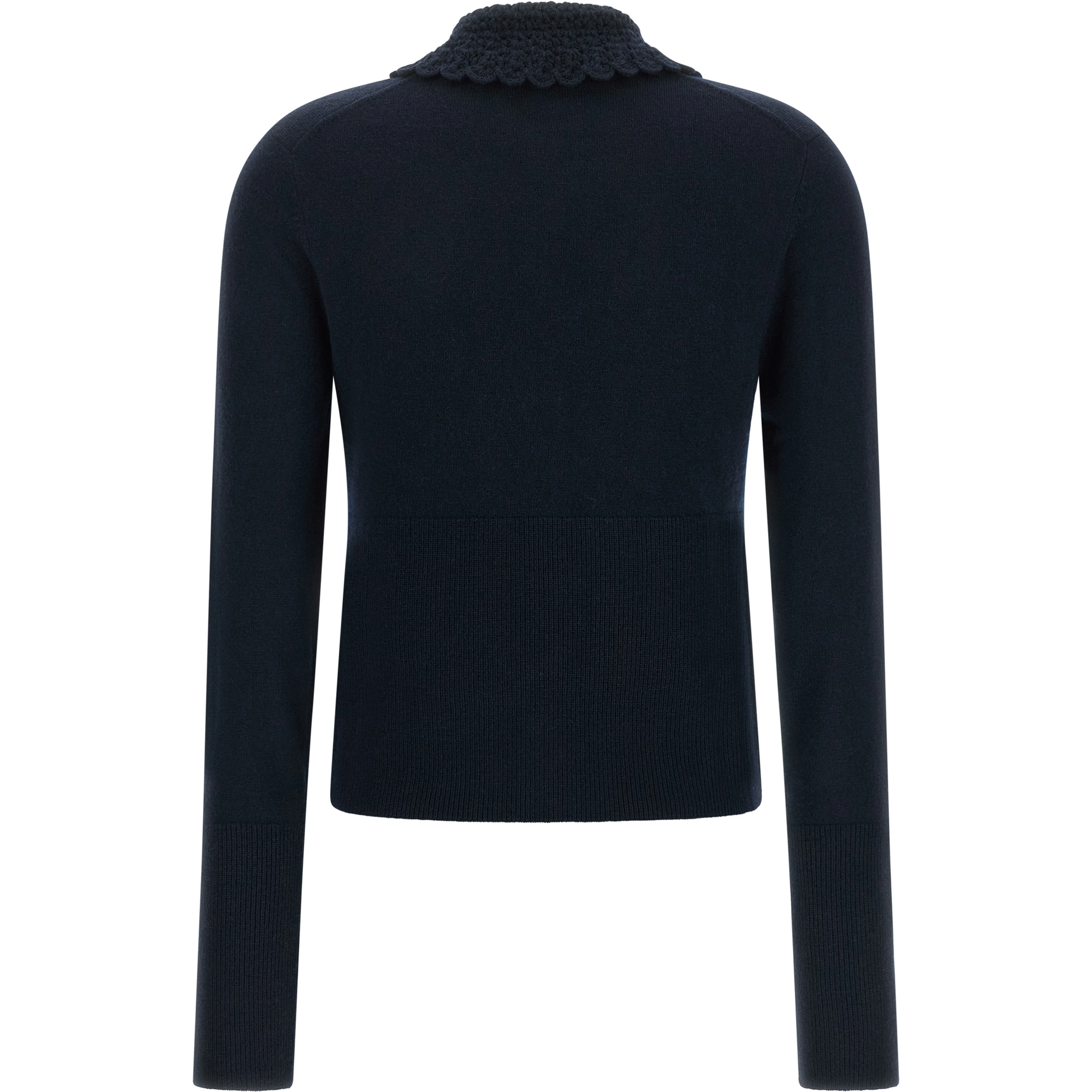 Blue Wool Cardigan