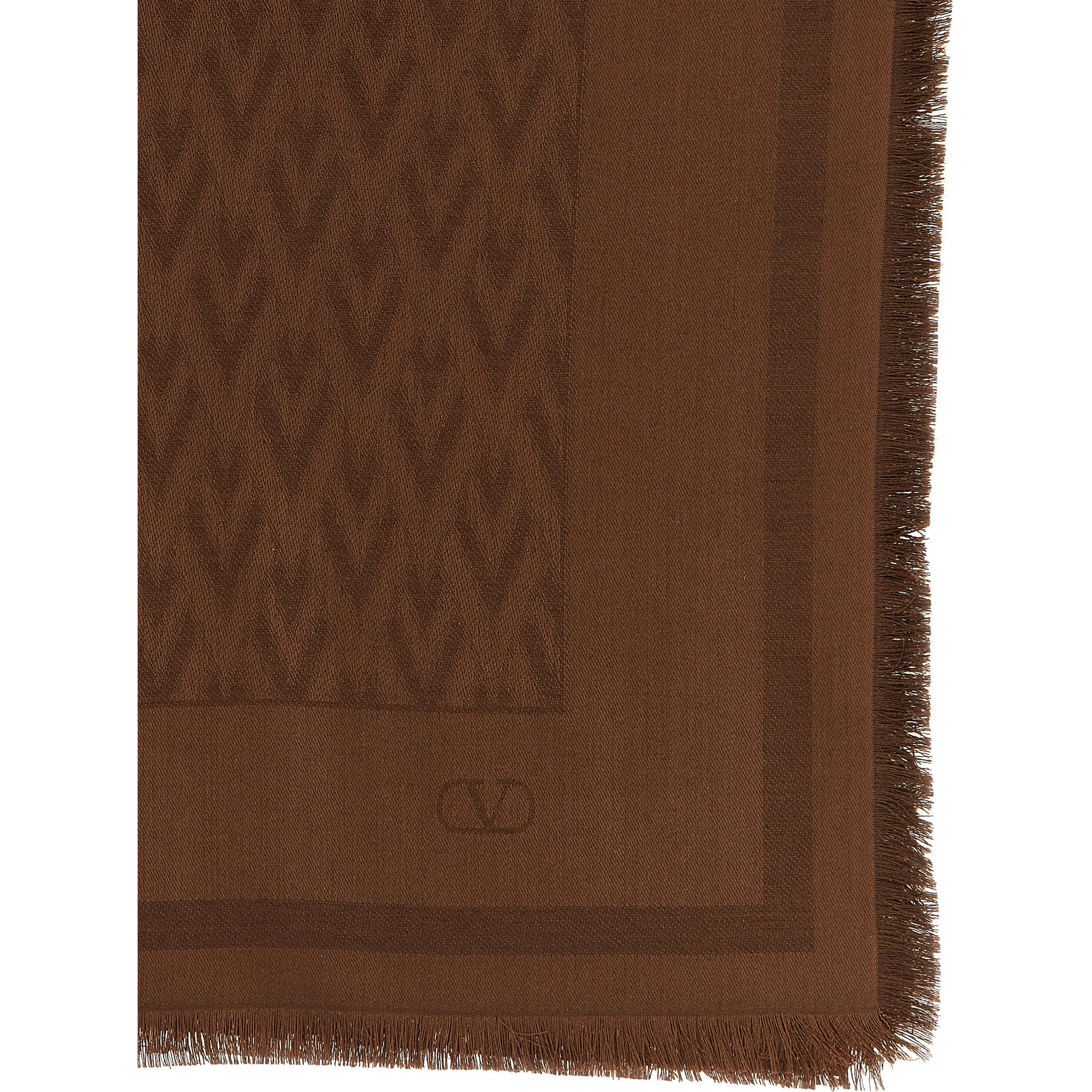 Brown Silk Scarf