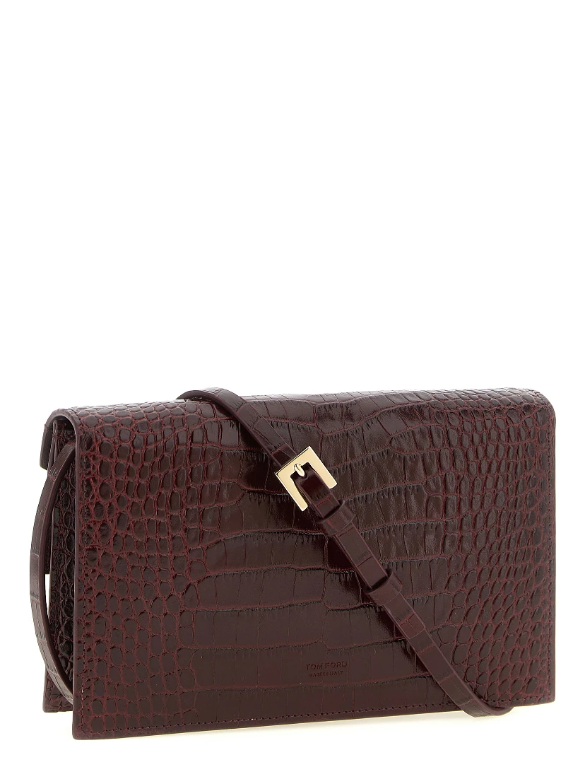 Bordeaux Calfskin Clutch Bag
