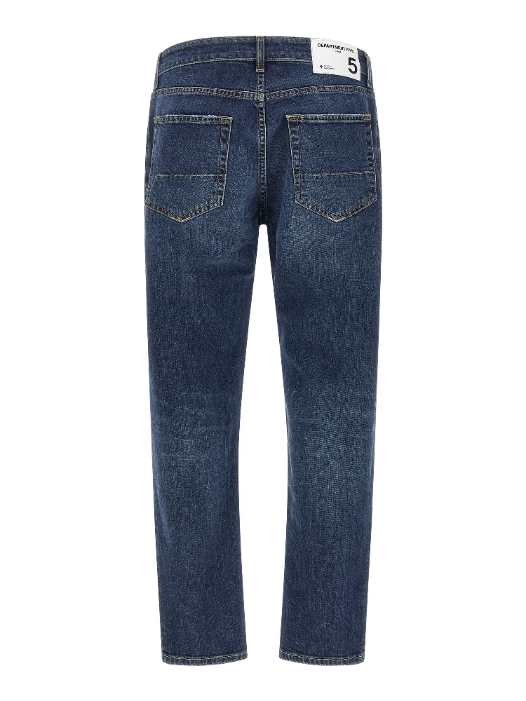Blue Cotton Cropped Jeans alternative