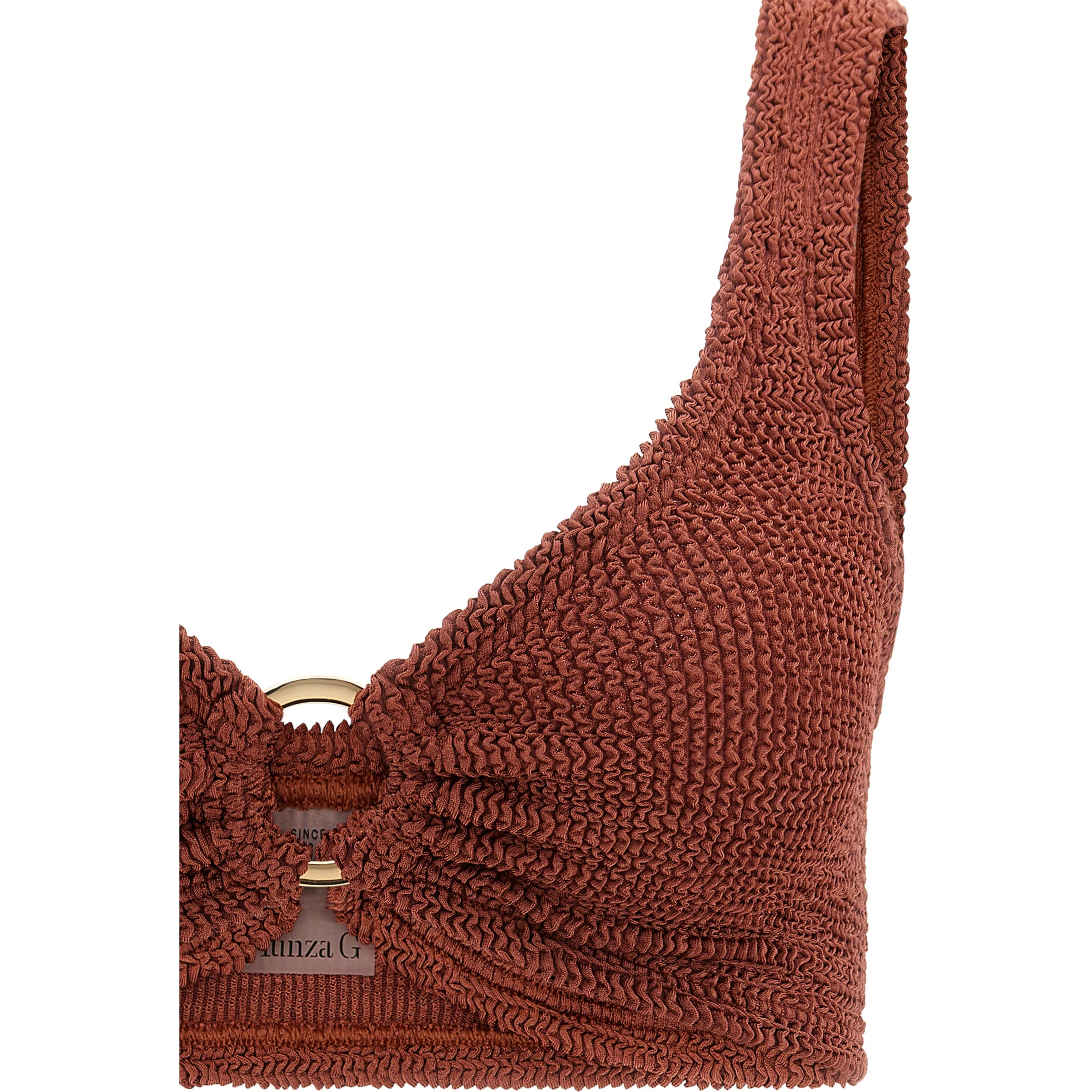 Brown Polyamide Bikini