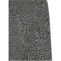 Gray Viscose Mini Skirt
