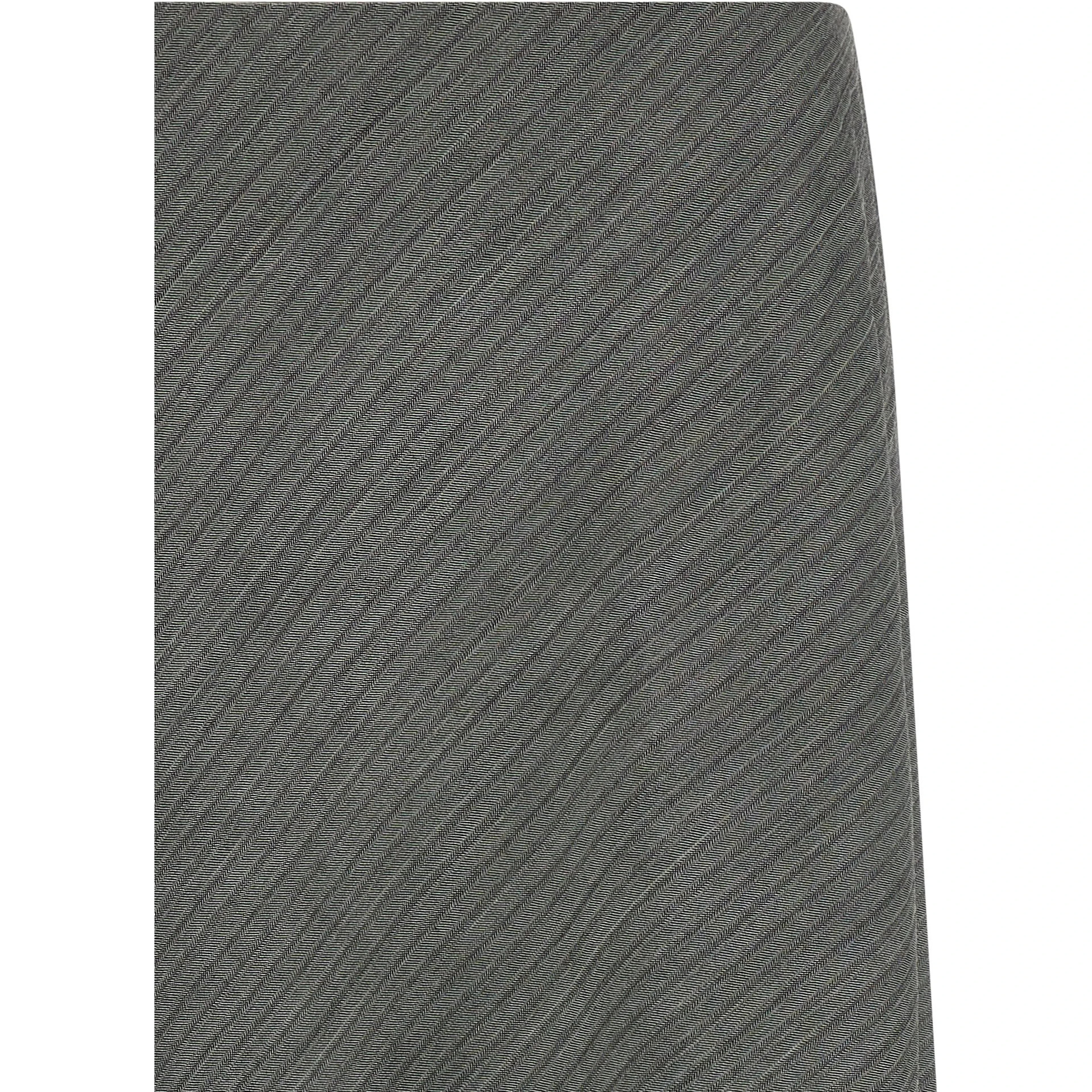 Gray Viscose Mini Skirt