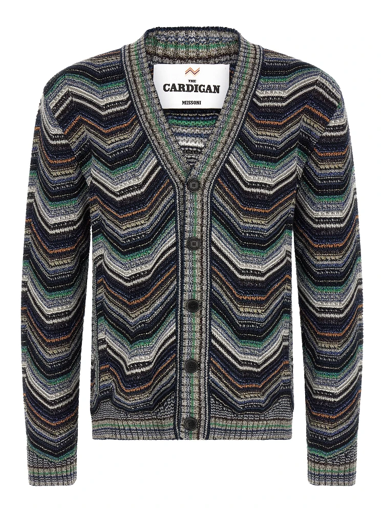 Multicolor Wool Cardigan