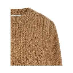 Beige Wool Cardigan